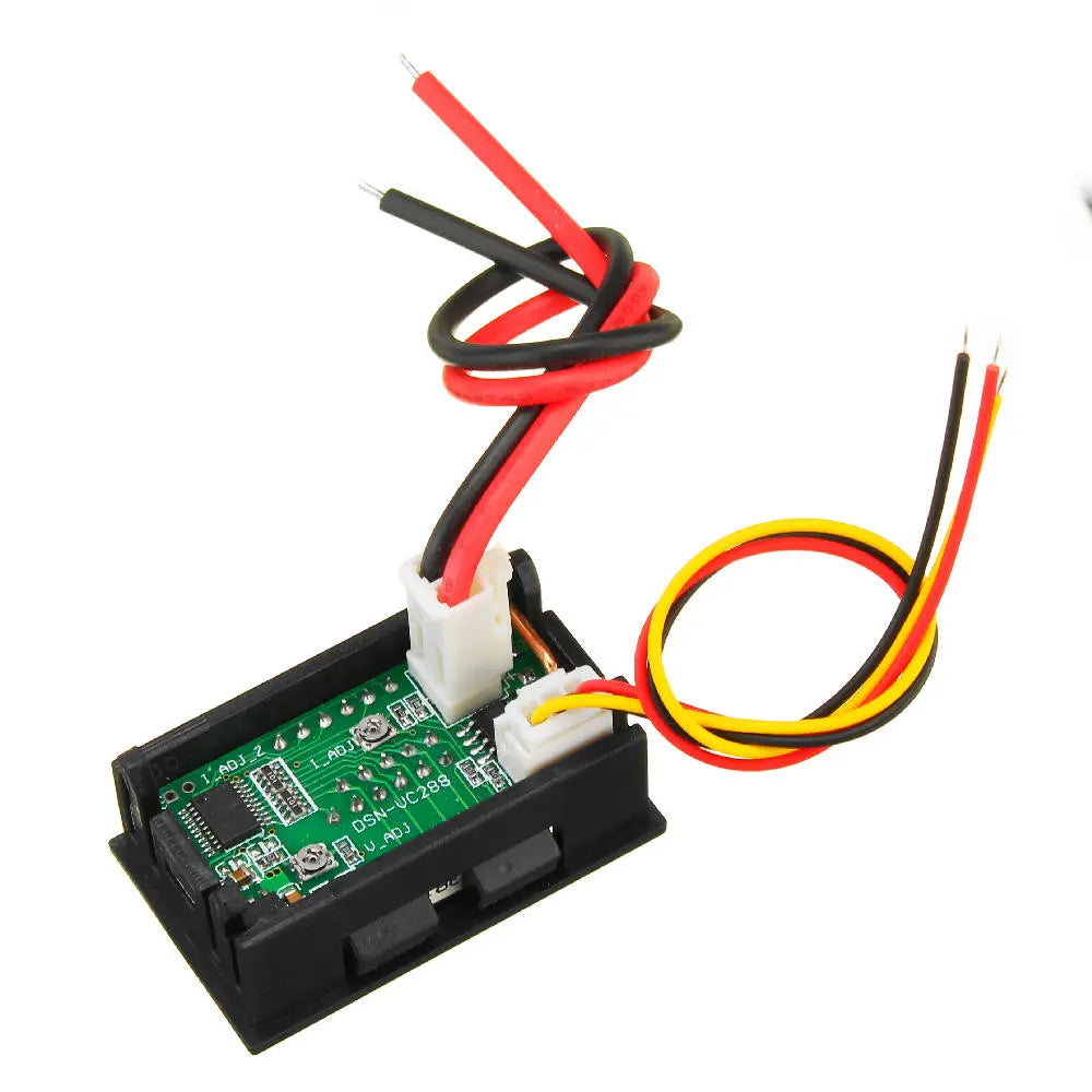 Mini Digital Voltmeter Ammeter DC 100V Current Meter Tester with Dual LED Display – 10A / 50A / 100A (3pcs)
