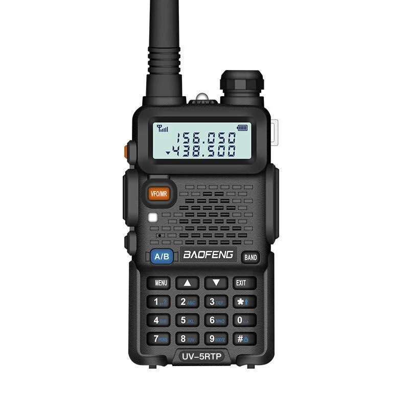 Baofeng UV-5RTP Dual Band Long Range Waterproof Portable Two-Way Mini FM Radio Walkie Talkie