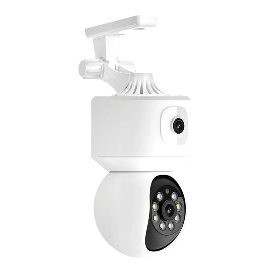 ESCAM QF010 Dual Lens 2MP WiFi IP Camera with Pan/Tilt, Motion Detection, Cloud Storage, Two-Way Audio, Night Vision, Waterproof