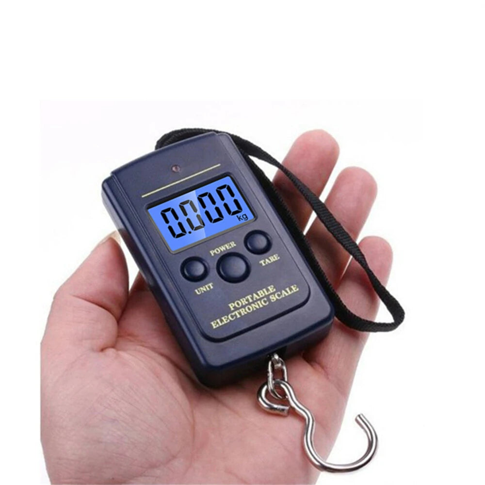 Portable High-Accuracy Digital Scale, 40kg Capacity, 10g Precision, Backlit Display for Travel, Fishing, and Outdoor Use