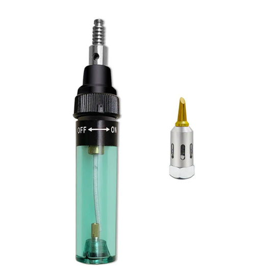 Cordless 4-in-1 Butane Soldering Iron Kit - Portable Welding Pen, Burner, Blow Torch, Multi-Tip Tool