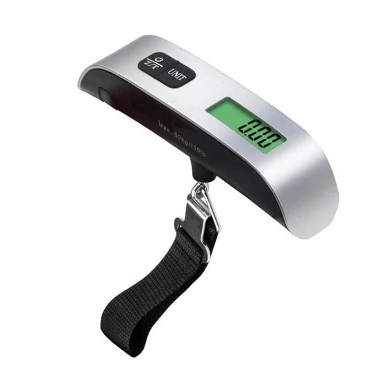 Digital Luggage Scale 110lb/50kg Portable LCD Display Hanging Travel Weighing Tool