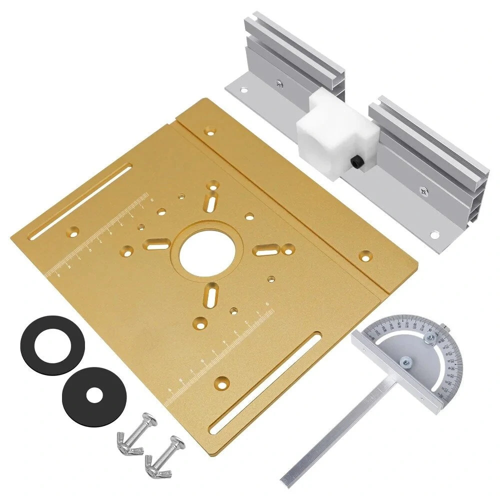 Durable Router Lift with Rapid Elevation for 63.8~65.5mm Motors and Drum Sanders – Versatile Woodworking Plate Insert