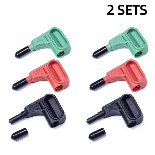 6PCS Magnetic Terminal Block with 4mm Banana Plug, Solder-free, Durable, CAT III 1000V/500V Safety for Multimeters