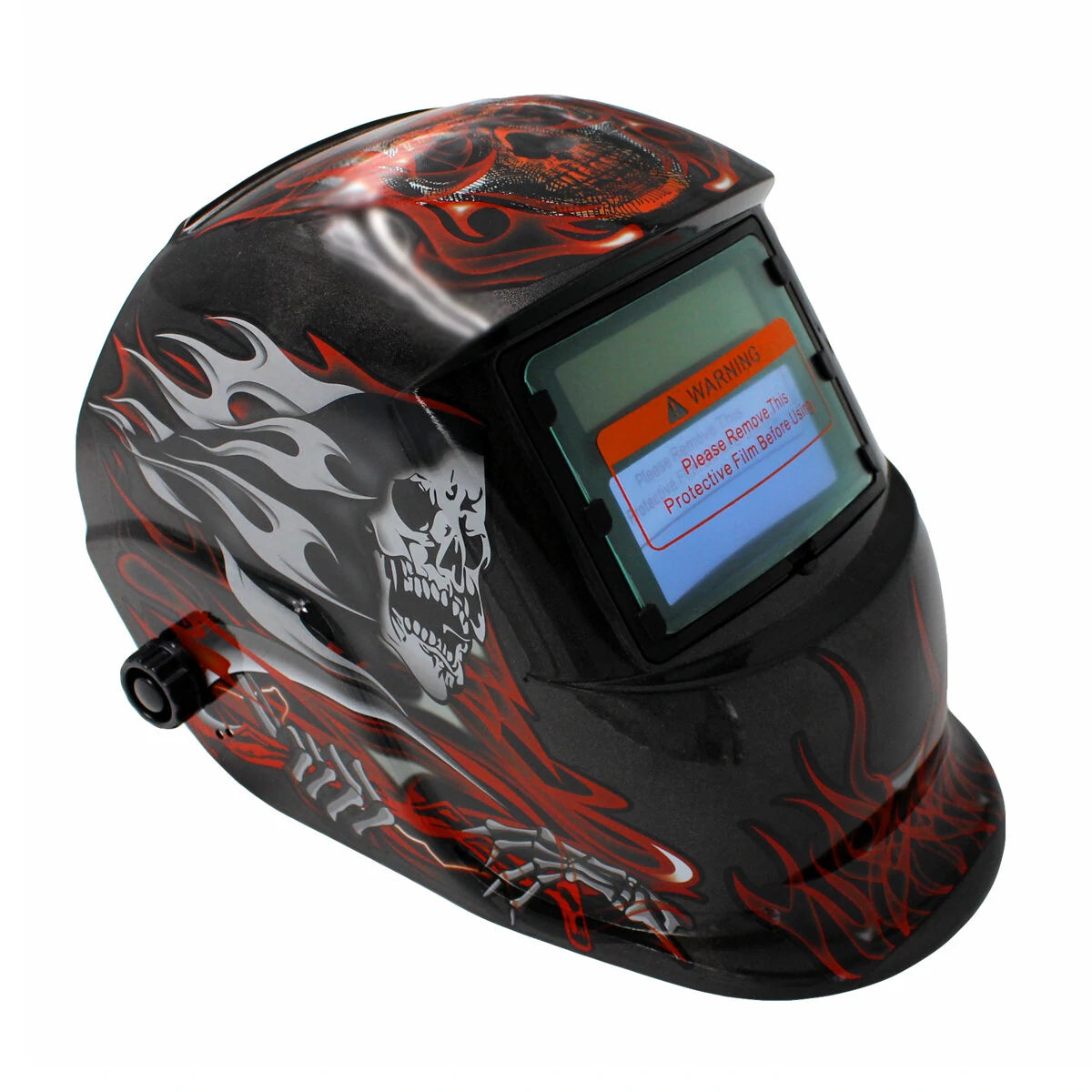 Chameleon Large View True Color Solar-Powered Auto Darkening Welding Helmet for Arc, Grind, Cut