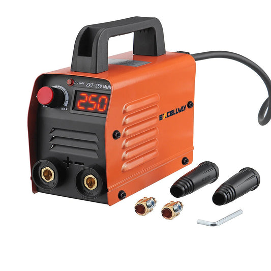 Excellway ZX7-250 250A Mini Portable Welding Machine - 220V Digital MMA ARC DC Inverter