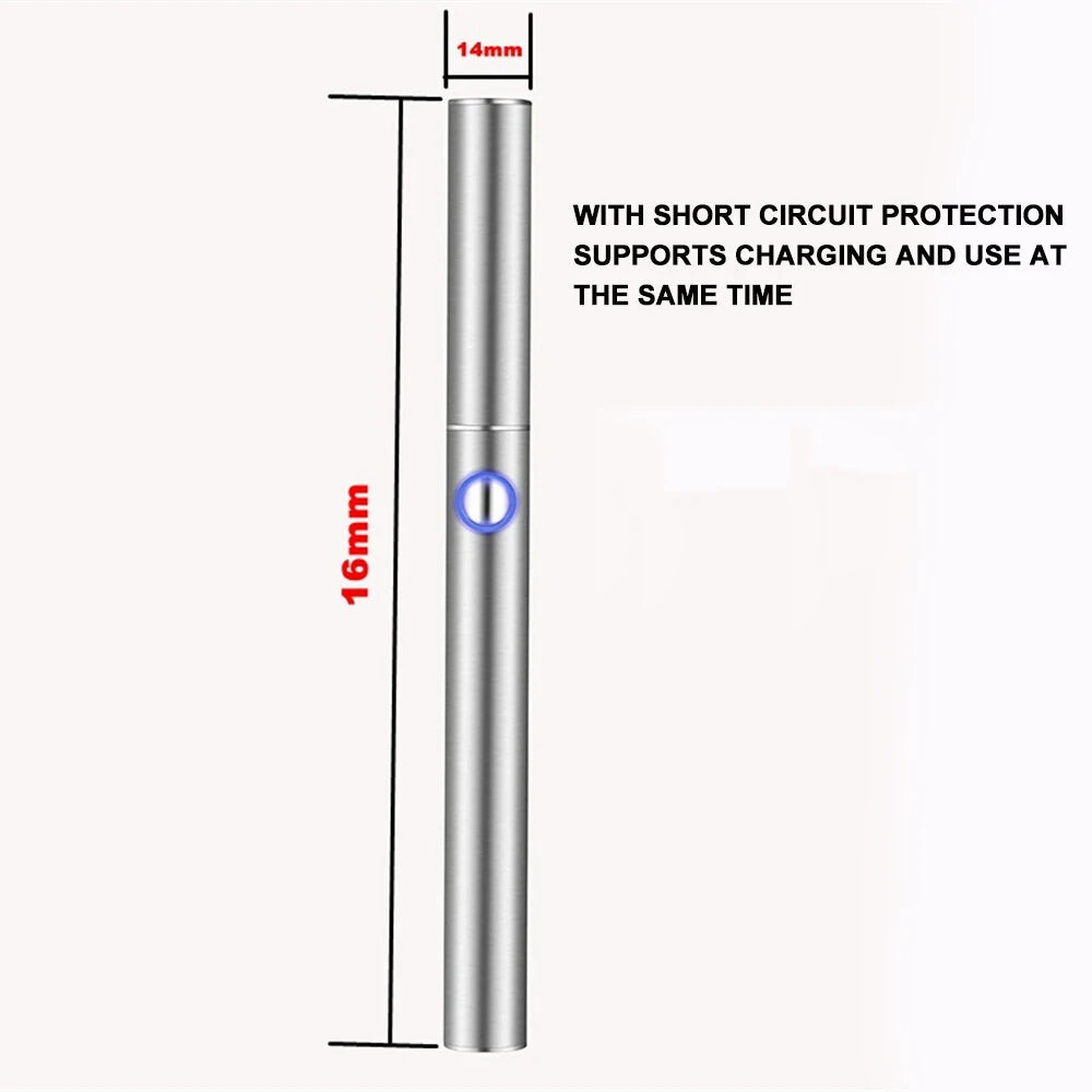 Drillpro 1100mAh Cordless Mini Soldering Iron with Cover, Stainless Steel Case, USB Charging Cable & Extra Tips for DIY Projects & Students