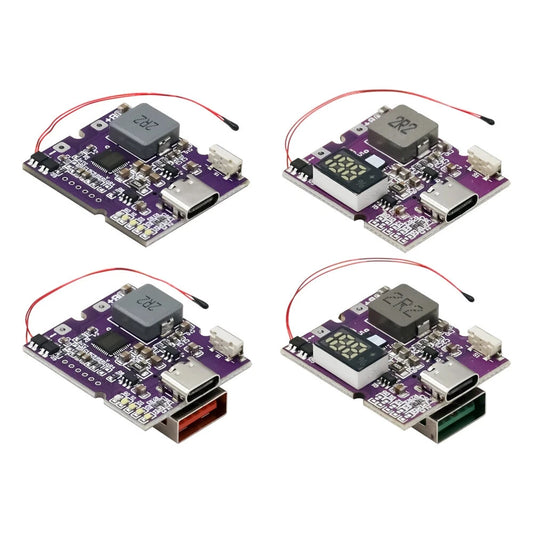 22.5W Power Bank Module: Bidirectional Fast Charging Circuit Board with Digital Display, Light Type-C USB, PD/QC3.0 2.0 Support