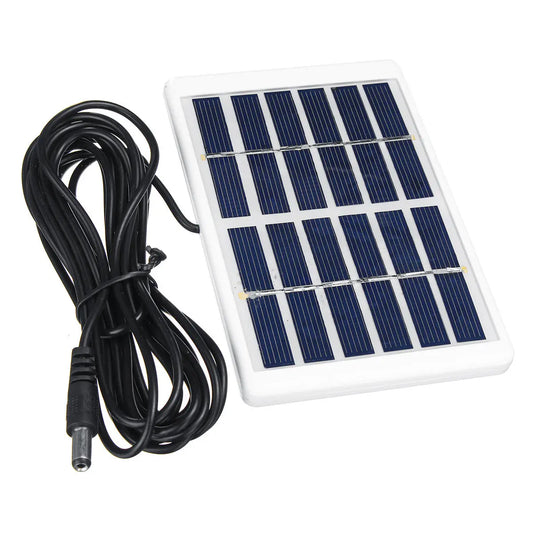 6V 1.2W Mini Polycrystalline Solar Panel with Frame & 5521 DC Cable