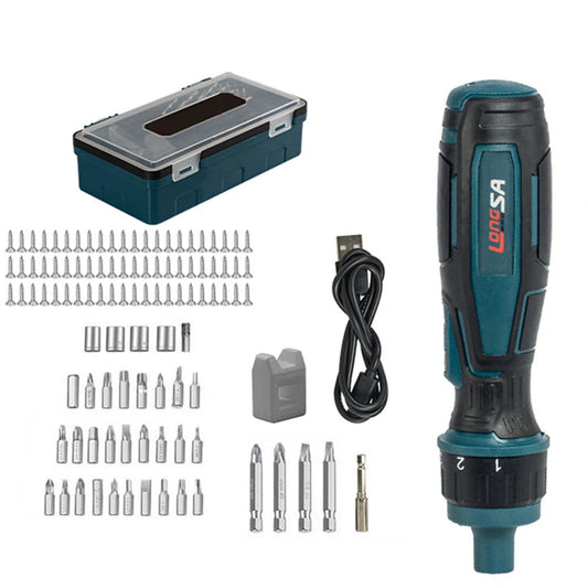 105PCS Cordless Electric Screwdriver Set - 3.6V 1300mAh Li-ion, 200r/min, Rechargeable Ratchet Screwdriver & Mini Drill