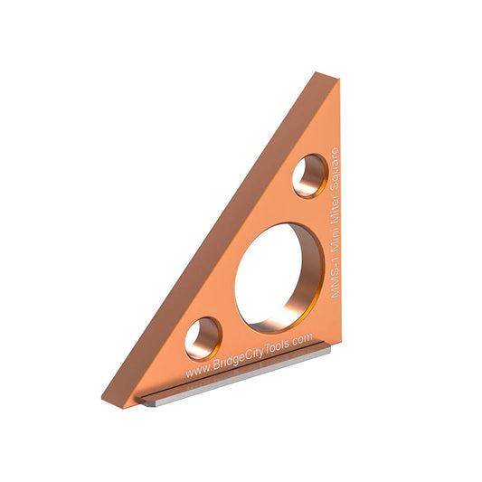 Bridge City Tool Works MMS-1 Mini Miter Square - High Precision 0.03mm Accuracy, Aircraft Aluminum Alloy, Adjustable Slide, Magnetic Base