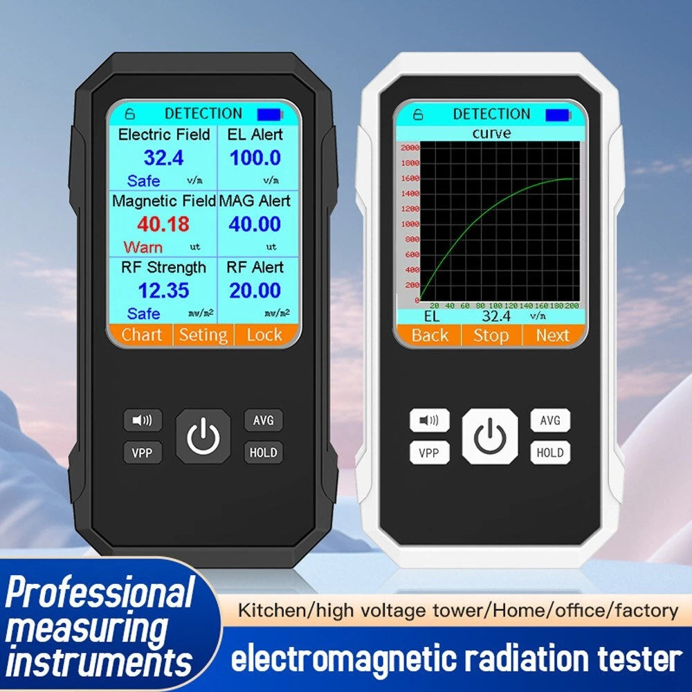 3-in-1 Handheld EMF Meter: Multifunctional Electromagnetic, RF, and Magnetic Field Tester