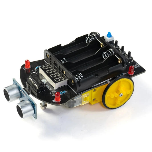 51 MCU Smart Car Kit: DIY Ultrasonic Obstacle Avoidance, Tracking, and Ranging Robot
