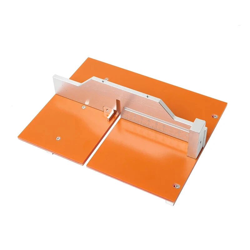 Aluminum T60 Mini Table Saw Insert: Precision Flip Cover Plate with Miter Gauge & Wrench for Woodworking