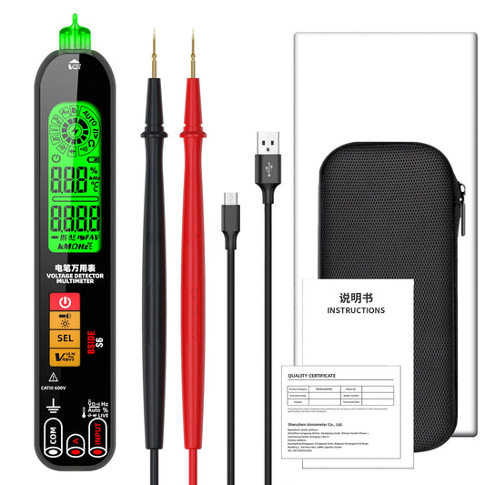 BSIDE S6 Smart Pen-Type Digital Multimeter | Auto-Range Tester for DC/AC Voltage, Capacitance, Ohm, NCV, Hz, Diode, Live Wire