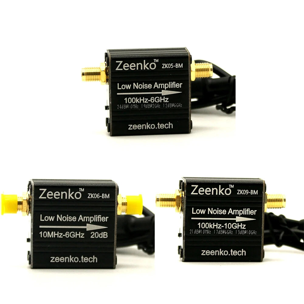 Zeenko BM Series USB Low Noise RF Amplifier 100KHz-10GHz 20dB Gain with Built-in Battery