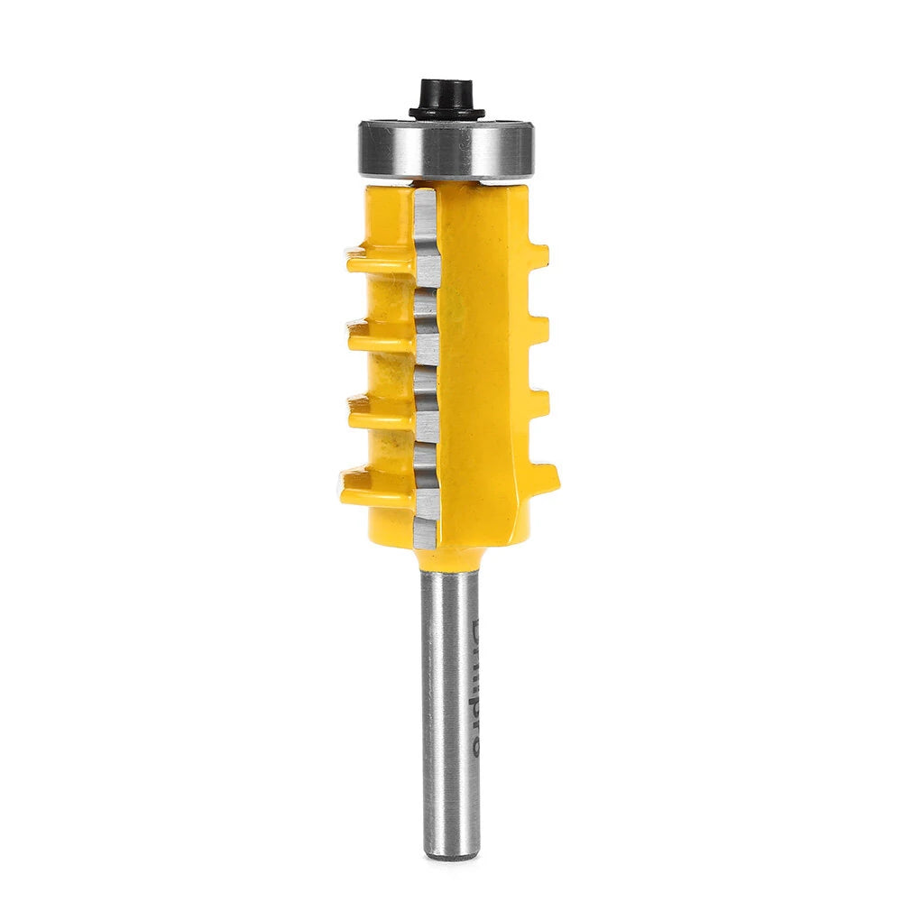 Drillpro Reversible T-Slot Finger Joint Router Bit - 1/2 or 1/4 Inch Shank for Woodworking