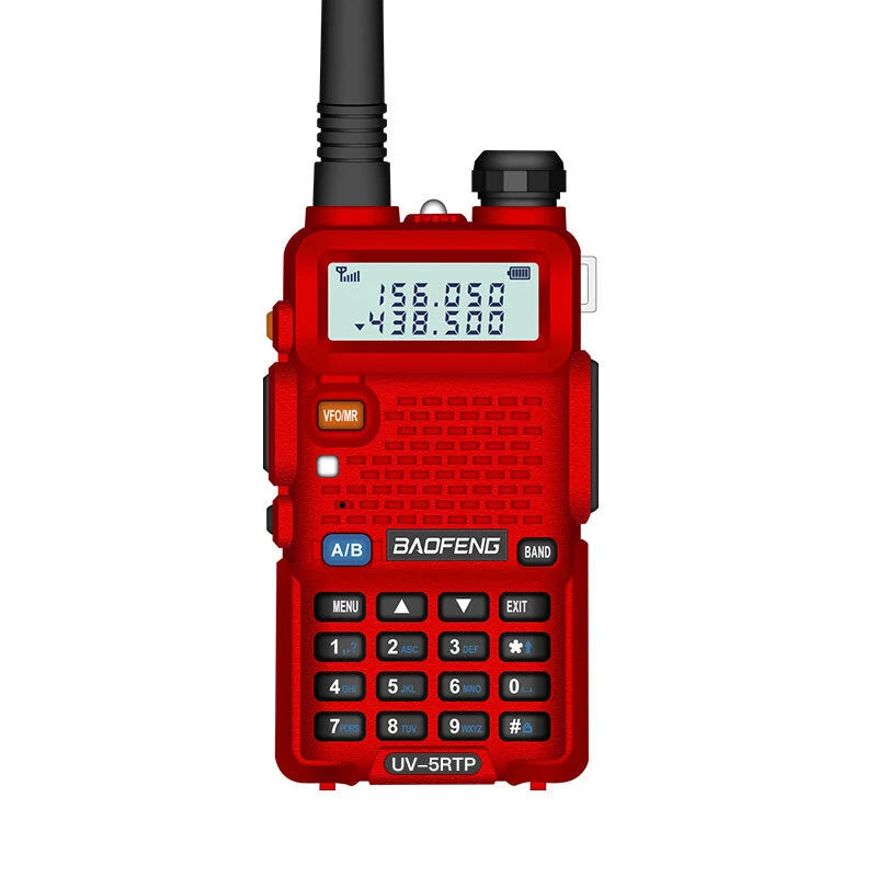 Baofeng UV-5RTP Dual Band Long Range Waterproof Portable Two-Way Mini FM Radio Walkie Talkie