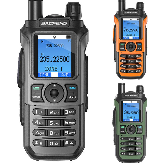 Baofeng UV-21 Pro Handheld Walkie Talkie with GPS, 5KM Range, 999 Channels for Outdoor Hiking Communication
