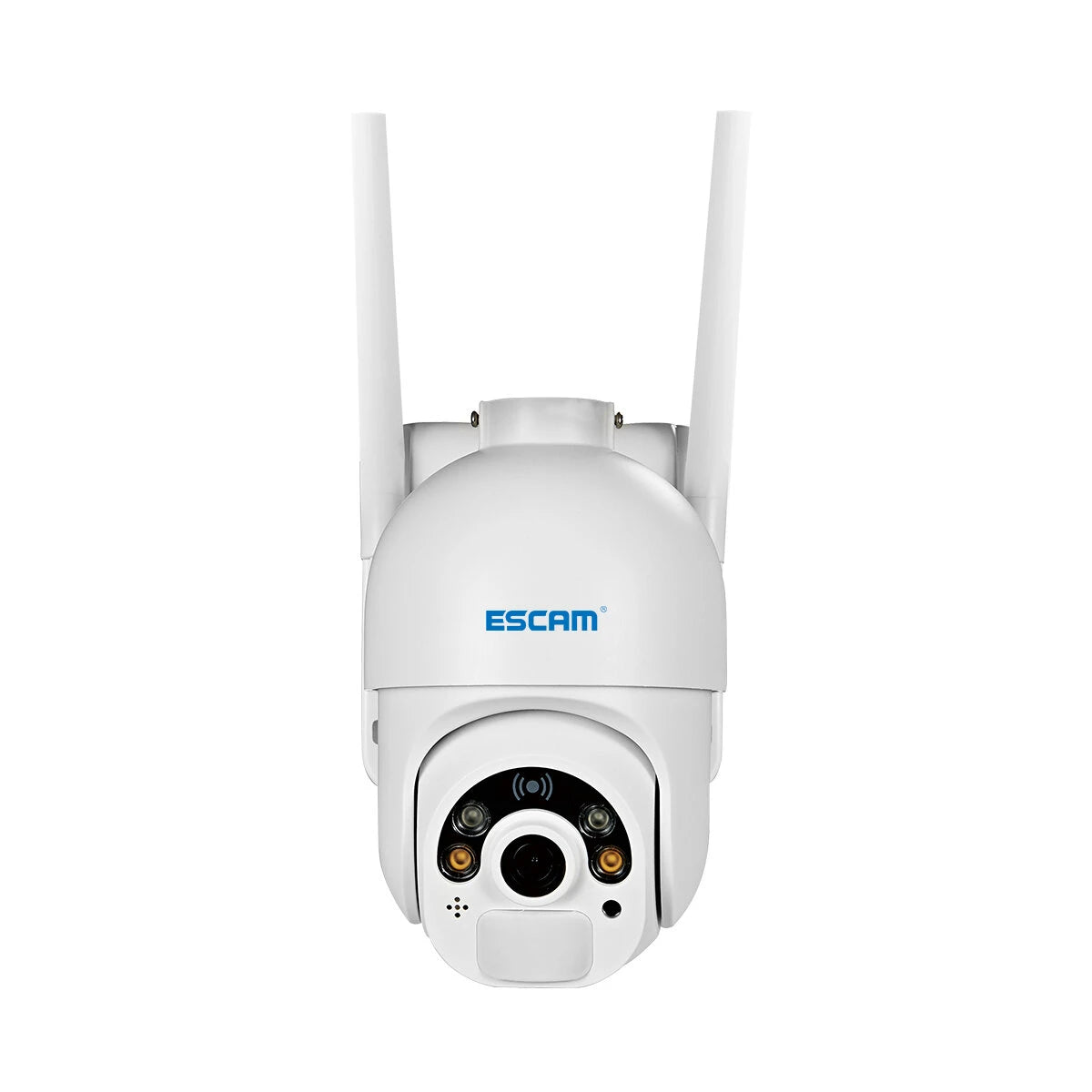 ESCAM QF250 1080P Solar-Powered WiFi Dome IP Camera with Cloud Storage, PIR Alarm, Color Night Vision, PTZ, Two-Way Audio, IP66