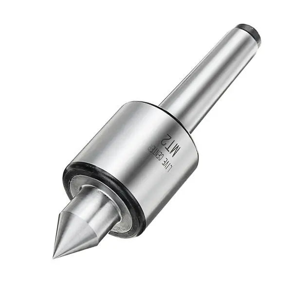 MT2 Lathe Live Center Taper Tool with Triple Ball Bearings, Alloy Steel, 0.000197 Inch Accuracy