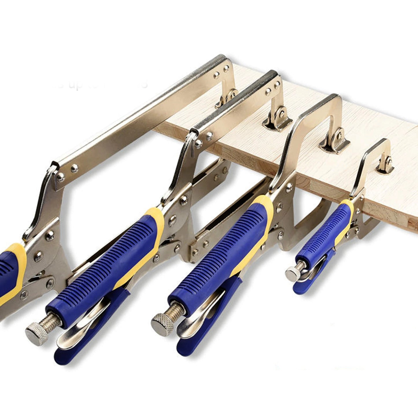 Heavy Duty Metal C Clamp Locking Pliers with Swivel Pads - 6 to 18 Inch for Woodworking, Carpentry, Cabinetry, Welding & Repair