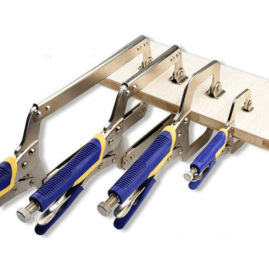 Heavy Duty Metal C Clamp Locking Pliers with Swivel Pads - 6 to 18 Inch for Woodworking, Carpentry, Cabinetry, Welding & Repair