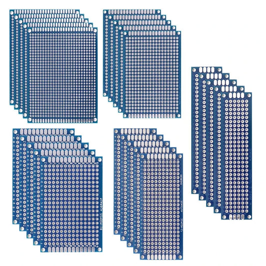 PCB Prototype Boards 5/10PCS Blue Double Sided | Sizes 2x8/3x7/4x6/5x7/7x9cm | DIY Soldering Projects
