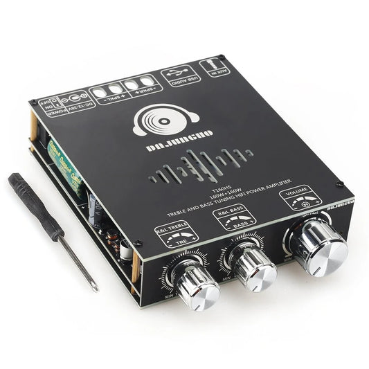 Bluetooth Power Amplifier Board T160HS - 2.0 Channel 160Wx2 TDA7498E Subwoofer Digital Audio Module