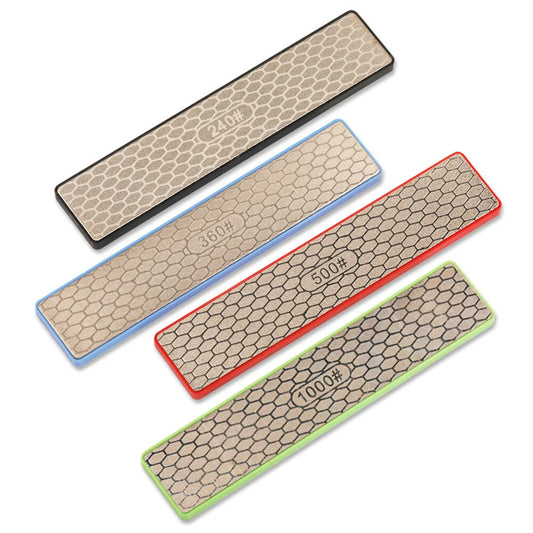 Professional DMD Diamond Knife Sharpener Whetstone 240/360/500/1000 Grit for Kitchen & Outdoor Camping