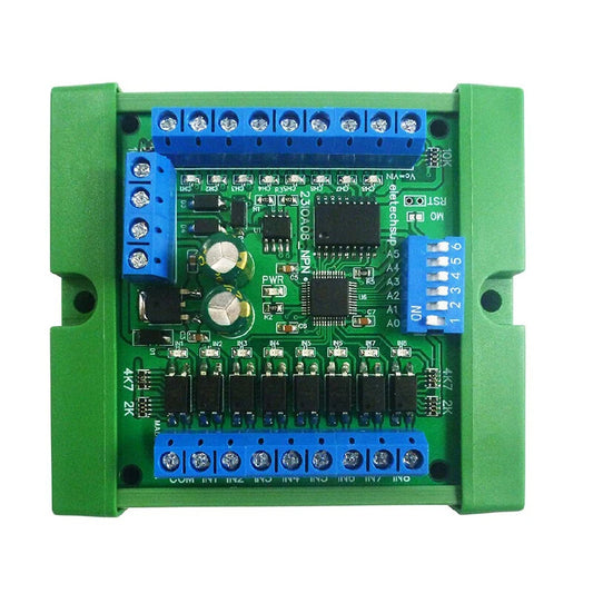 8-Channel RS485 Remote IO Module PLC DI-DO Expansion Board with DIN Rail Mount