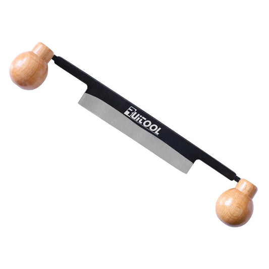 Draw Knife with High Carbon Steel Blade & Wooden Handle - Woodworking Debarking Tool for Logs and Fence Posts