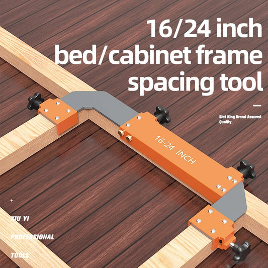 Adjustable Aluminum Cabinet Frame Spacer Tool (16-24in) for Woodworking & Construction