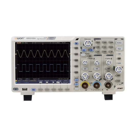 Owon XDS2102A High-Resolution 100MHz Digital Oscilloscope, 12-Bit, 1GS/s, 8 LCD, 2 Channels