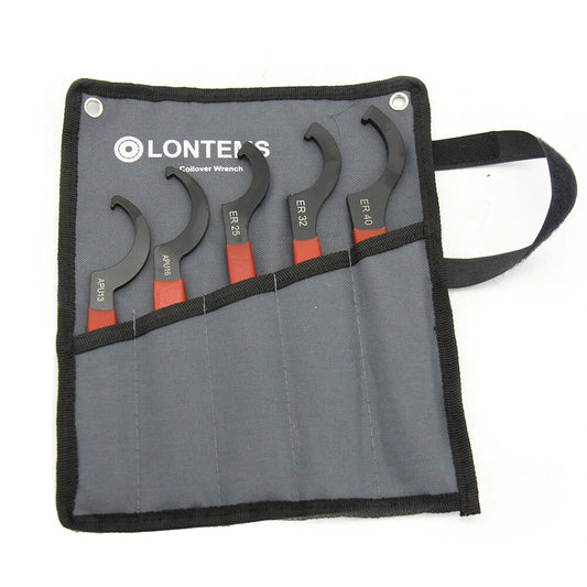 5-Piece High-Speed Steel Wrench Set APU13 16 ER25 32 40 - Durable Precision Tool for Workholding Fixtures