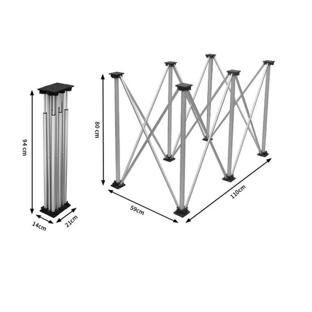 Aluminum Alloy Portable Workbench: Telescopic Strut Work Table & Sawhorse Support for Woodworking