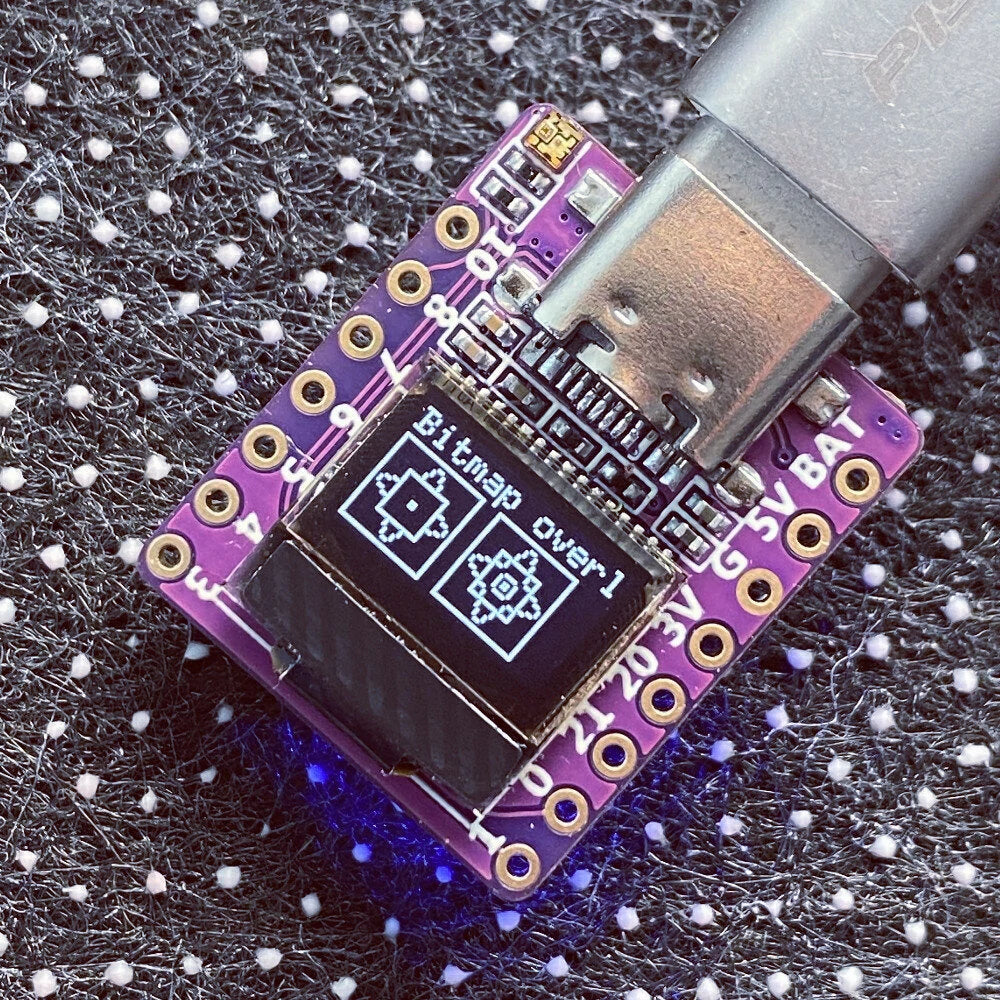 ESP32-C3 RISC-V Dev Board with 0.42” LCD, WiFi & Bluetooth - Arduino & MicroPython Compatible