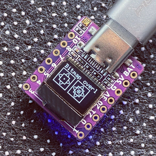 ESP32-C3 RISC-V Dev Board with 0.42” LCD, WiFi & Bluetooth - Arduino & MicroPython Compatible