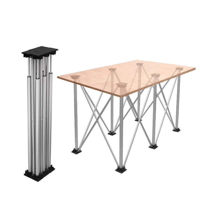 Aluminum Alloy Portable Workbench: Telescopic Strut Work Table & Sawhorse Support for Woodworking