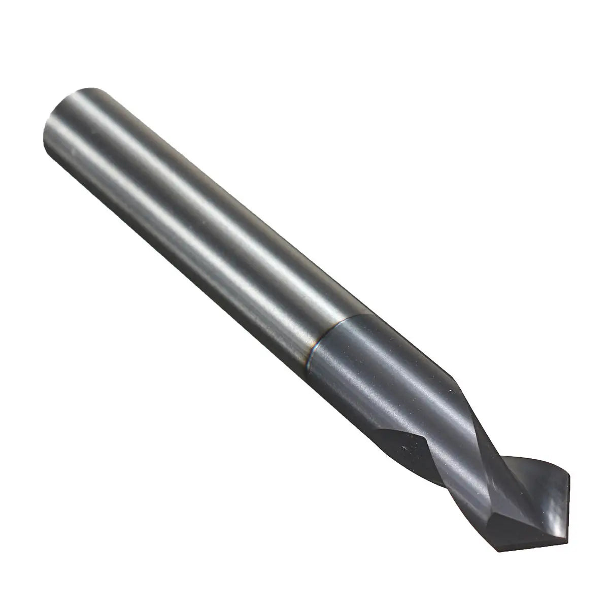 Drillpro 2pcs 6mm 2-Flute 90° Chamfer Mill HRC45 Carbide End Mill Cutter