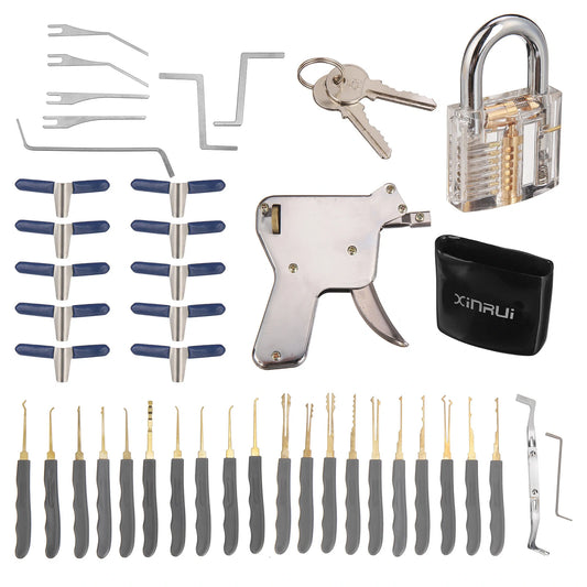 42PCS Lockpicking Tool Set for One-Word, Car, and Padlocks