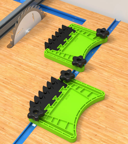 Multifunctional Non-Slip Feather Board Set for Stable Woodworking with Enhanced Friction Baffle