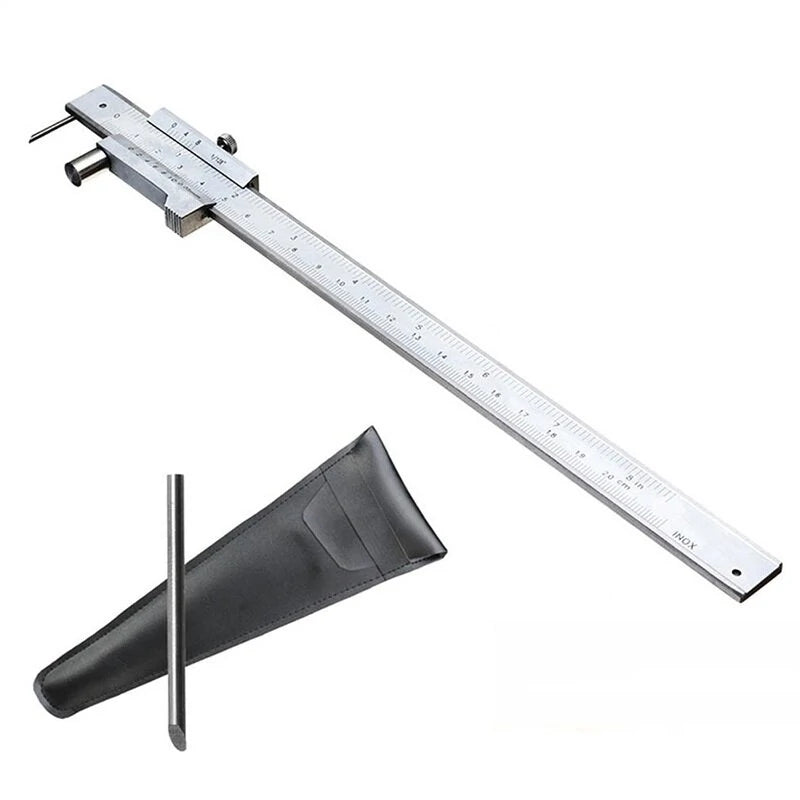 ETOPOO Stainless Steel Vernier Caliper 0-200mm with Carbide Scriber & Marking Gauge Tool