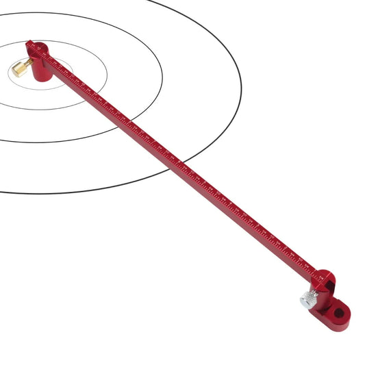 Aluminum Alloy Woodworking Scribing Gauge & Circle Ruler, Center Finder & Compass for Woodturning & Lathe Work