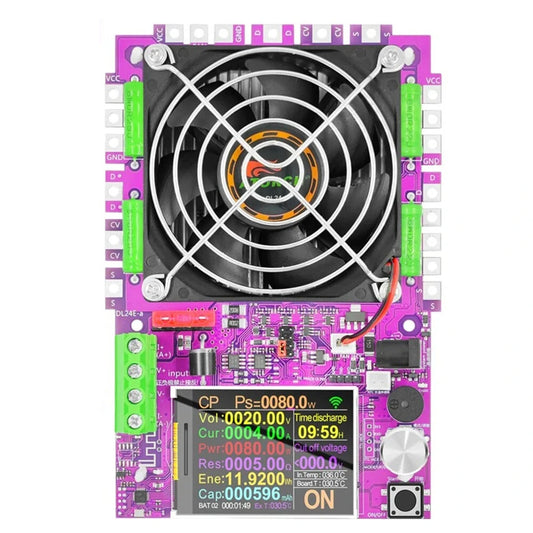 150W Tuya WiFi Smart Electronic Load Tester - DC USB 48V Battery Capacity Voltage Current Monitor