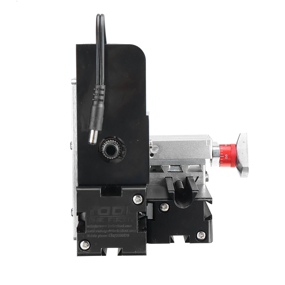 Compact 12V DC 2A 24W Mini Wood & Metal Rotating Lathe Machine