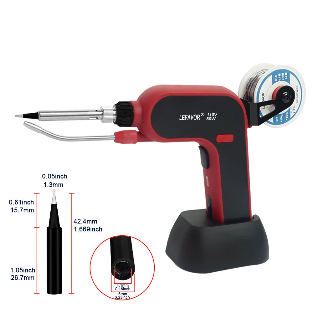 80W/120W Auto-Feed Electric Soldering Iron Gun - Handheld Internal Heating Welding Tool