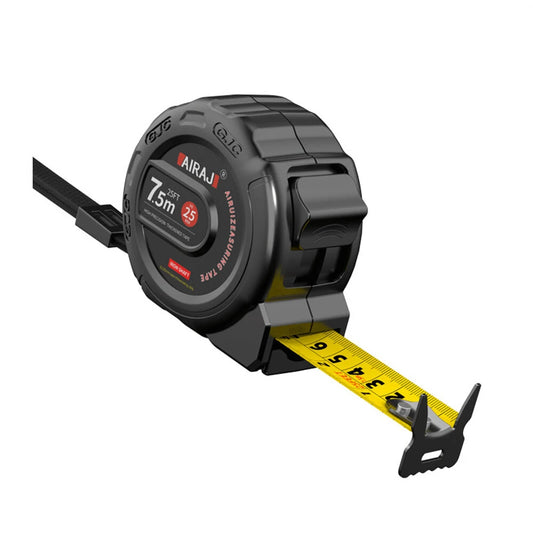 Stainless Steel Retractable Tape Measure 7.5m-25mm, Dual Unit, Locking - Home Improvement & DIY