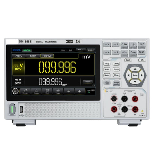 DM858 High-Accuracy 7-Inch Touchscreen Multimeter – 11 Signal Measurements for Quick Testing & Analysis