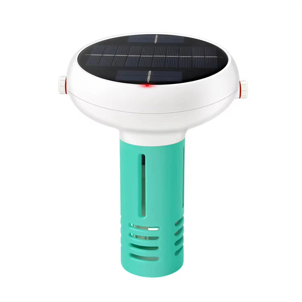 Solar-Powered Tuya Zigbee WiFi Pool Water Quality Tester | 7-in-1 pH, Chlorine & Salinity Monitor | USB Charging & App Control